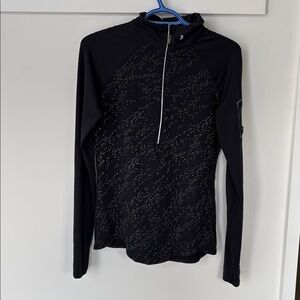 Under Armour Black Patterned Half-Zip Top